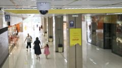 C�maras de seguridad instaladas en Portanova, uno de los puntos conflictivos del barrio.