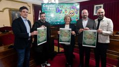 Presentacin en el Concello de Lugo del cartel del Caudal Fest 2025