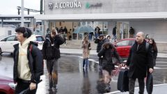 Imagen de archivo de la estacin provisional de tren de A Corua