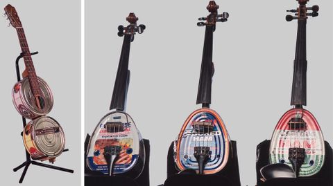 Guitarra dulce y latines o violines de lata