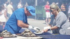 Sardiada en Portonovo con motivo de las fiestas de San Roque
