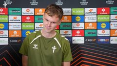 Williot Swedberg fue titular y asisti a Bryan en el gol del Celta ante el Bolonia.