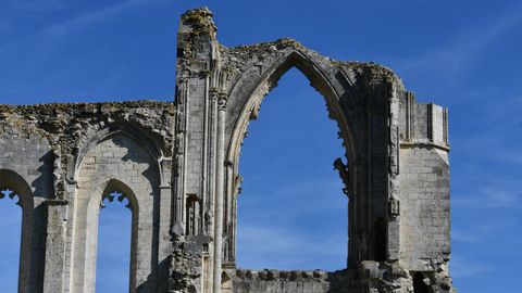 Restos de kla abada de San Pedro, en Maillezais