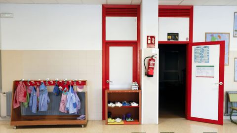 El colegio A Escardia (Vilagarcía) estuvo vacío
