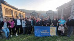 Peregrinos que recorren el Cami�o de Ignacio Taverneiro