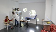 La consulta de enfermer�a del centro c�vico de Canido