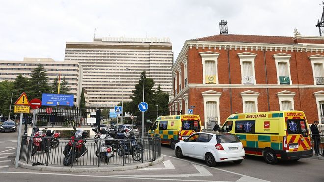 El hospital G�mez Ulla en el que los espa�oles est�n haciendo cuarentena.