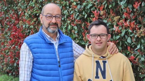 Delmiro y su hijo Javier. 