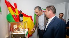 Ortega Smith, durante la inauguraci�n de la sede de Vox en la localidad salmantina de Villena