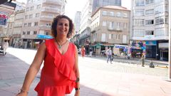 Dulcinea Agu�n, presidenta de la Asociaci�n de Vivendas Tur�sticas de Galicia (Aviturga)