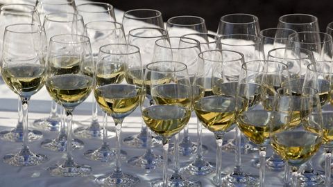 Copas de vino albari�o