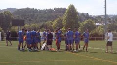 Primera sesi�n de pretemporada en los campos de A Xunqueira