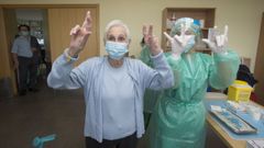 Vacunaci�n en al residencia de mayores de Vimianzo