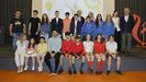 Los alumnos presentaron sus trabajos y que recogieron los premios en el acto celebrado en el Museo Nacional de Ciencia y Tecnologa (Muncyt). Con ellos estn varios profesores y, a la derecha, el presidente de la Fundacin Santiago Rey Fernndez-Latorre, Paco Snchez, junto a la directora de Mrketing y Responsabilidad Social Corporativa de Gadisa, Melisa Pagliaro
