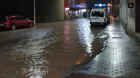 El agua se acumul tambin en calles de Carral