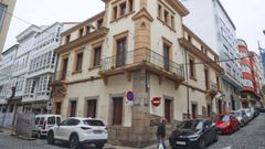 En la imagen, la antigua sede de la Cmara de Comercio de Ferrol, que desde el ao 2017 estaba en manos de la banca y ahora pasa a ser propiedad de la Cmara de Comercio de A Corua