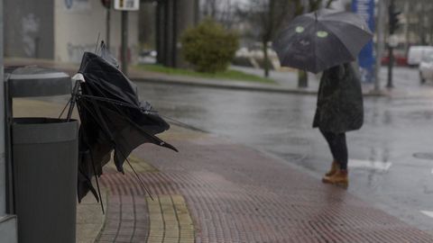 Imagen de la influencia de Herminia sobre Lugo este domingo.