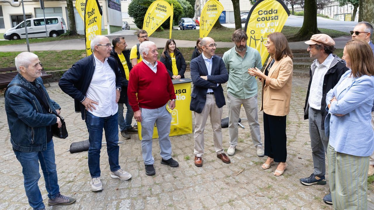 Plan piloto de la Xunta y Ecoembes para mejorar la recogida selectiva en Santiago