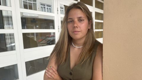 En la imagen, la autora del estudio, Elisa Mara Fraga Galdo, alumna de Relacins Laborais e Recursos Humanos,