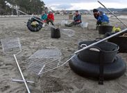 En la orilla sur de la r�a de Arousa, el 23 % de las mariscadoras no acuden a trabajar. 