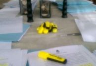 El escritorio de Nisman el s�bado.