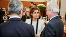La ministra de Sanidad, Dolors Montserrat, durante la presentaci�n de Barcelona para albergar la sede de la Agencia Europea del Medicamento.