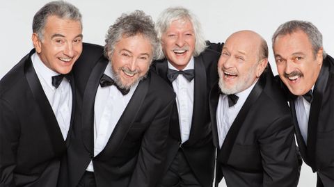 Les Luthiers, en una imagen de archivo con el difunto Daniel Rabinovich (derecha)