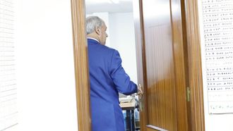 Jos Tom, tras anunciar este mircoles que dimite de su cargo como presidente de la Deputacin de Lugo.