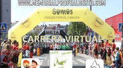 Cartel de la carrera solidaria del colegio Cervantes