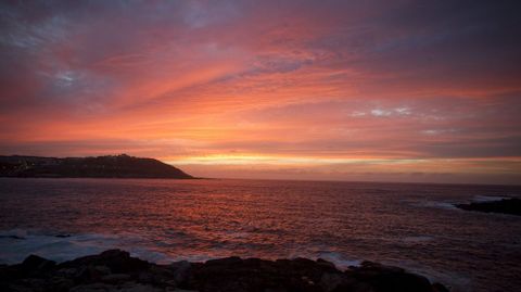 Puesta de sol en A Coruña.