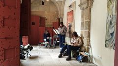 Sesi�n de pintura en directo en el marco de la exposici�n �A alma de Compostela�