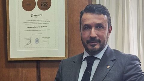 Daniel González, presidente de la Cámara de Comercio de Avilés