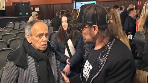 Ca�ita Brava junto a Santiago Segura en el estreno en Madrid de �Torrente, presidente�