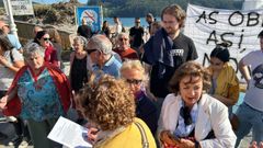 Concentración contra las obras del arenal