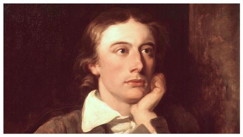 Detalle del retrato del poeta John Keats realizado en 1822 por William Hilton y conservado en la National Portrait Gallery londinense