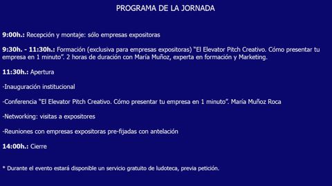 Programa del V Encuentro de Networking Oviedo Emprende 
