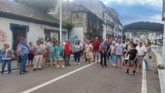 Concentraci�n en el barrio de Grallal, Covas