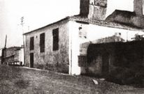 Casa natal de Rosal�a de Castro no Cami�o Novo de Santiago, daquela concello de Conxo. Hoxe, praza de Vigo (Fotograf�a da revista �Vida gallega� no ano 1917)