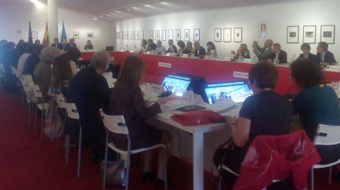 Una reuni�n sobre patrimonio celebrada durante el a�o pasado en el Centro Niemeyer