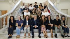 Imagen de la jornada de bienvenida celebrada este martes en el Concello de Ferrol 