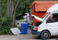 El asentamiento ilegal de Otero Pedrayo, pr�ximo a Ponte do Couto, est� a orillas del Gafos. 