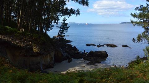 La ra de Pontevedra vista desde la costa oeste de Tambo