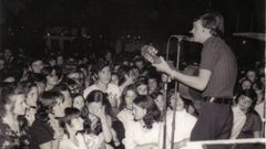 Andr�s do Barro, nun concerto en 1970, nunha imaxe cedida pola s�a filla Andrea Lapique.