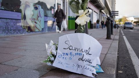 Imagen tomada este lunes en la Avenida Buenos Aires, donde falleció Samuel Luiz