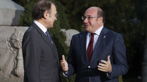 Llegada del presidente de Murcia, Pedro Antonio S�nchez