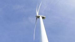 Aerogenerador en un parque de Coristanco