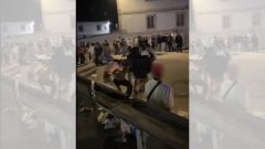 Momento de una de las peleas registradas el pasado viernes en Conxo