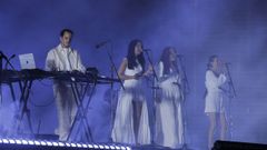 Imagen de Baiuca durante su concierto en María Pita