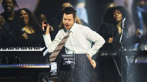 Harry Styles en la gala de los Brit Awards 2026.