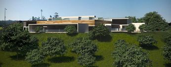 Recreaci�n virtual del futuro complejo, situado junto a la zona deportiva y el albergue. 